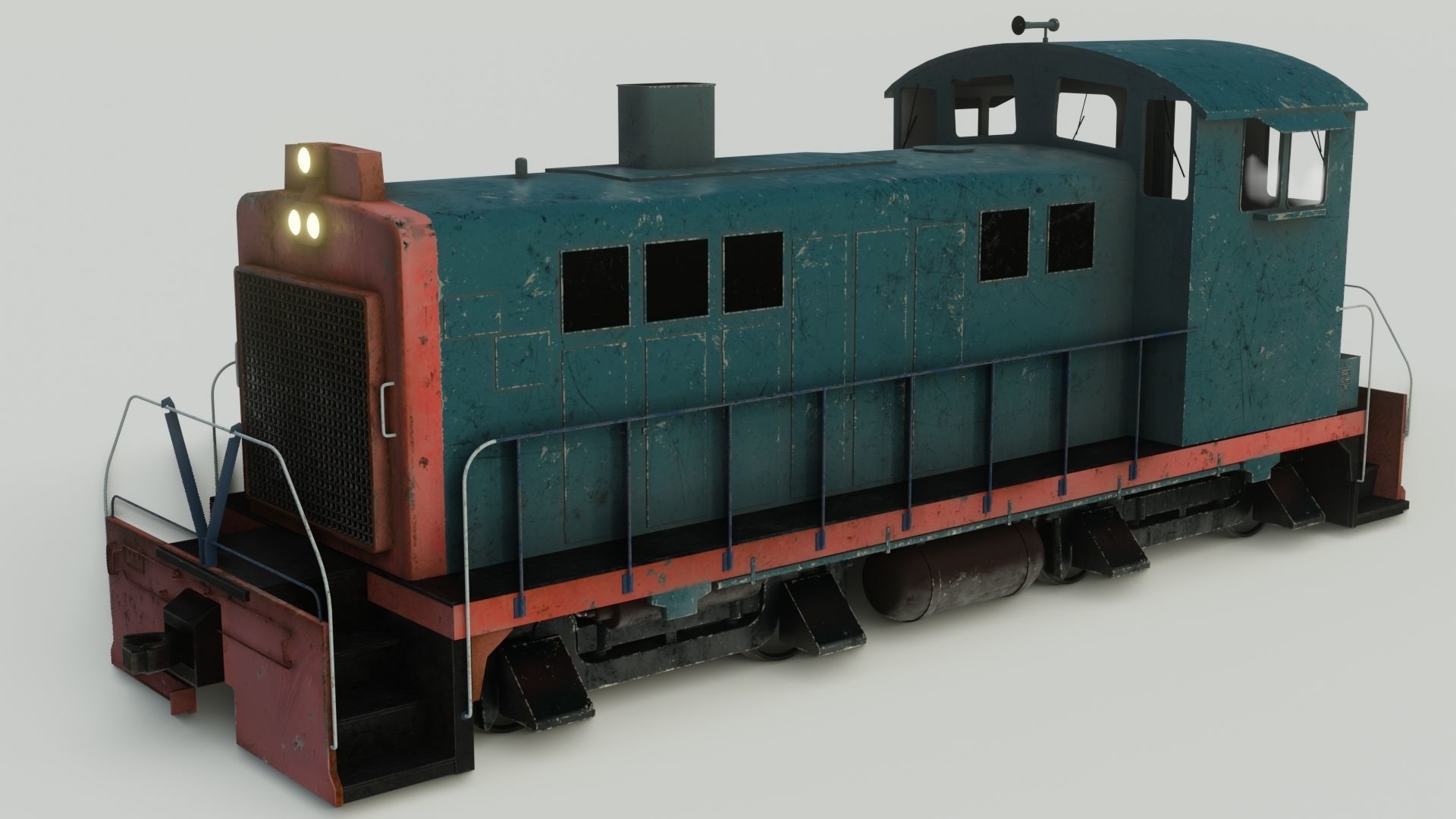 Railway Bridge 3D models complete of locomotive 3D 3D Model Collection_17