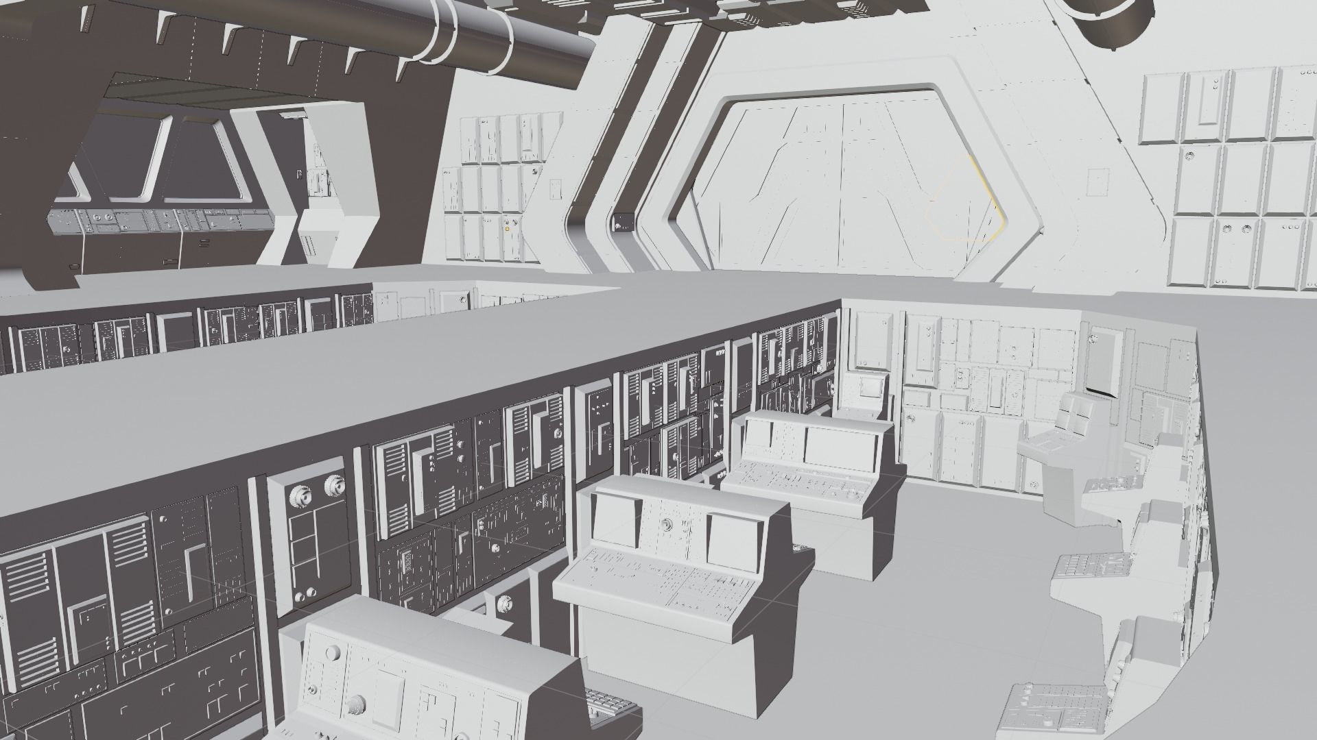 Imperial Star Destroyer Command Bridge 3D model_4