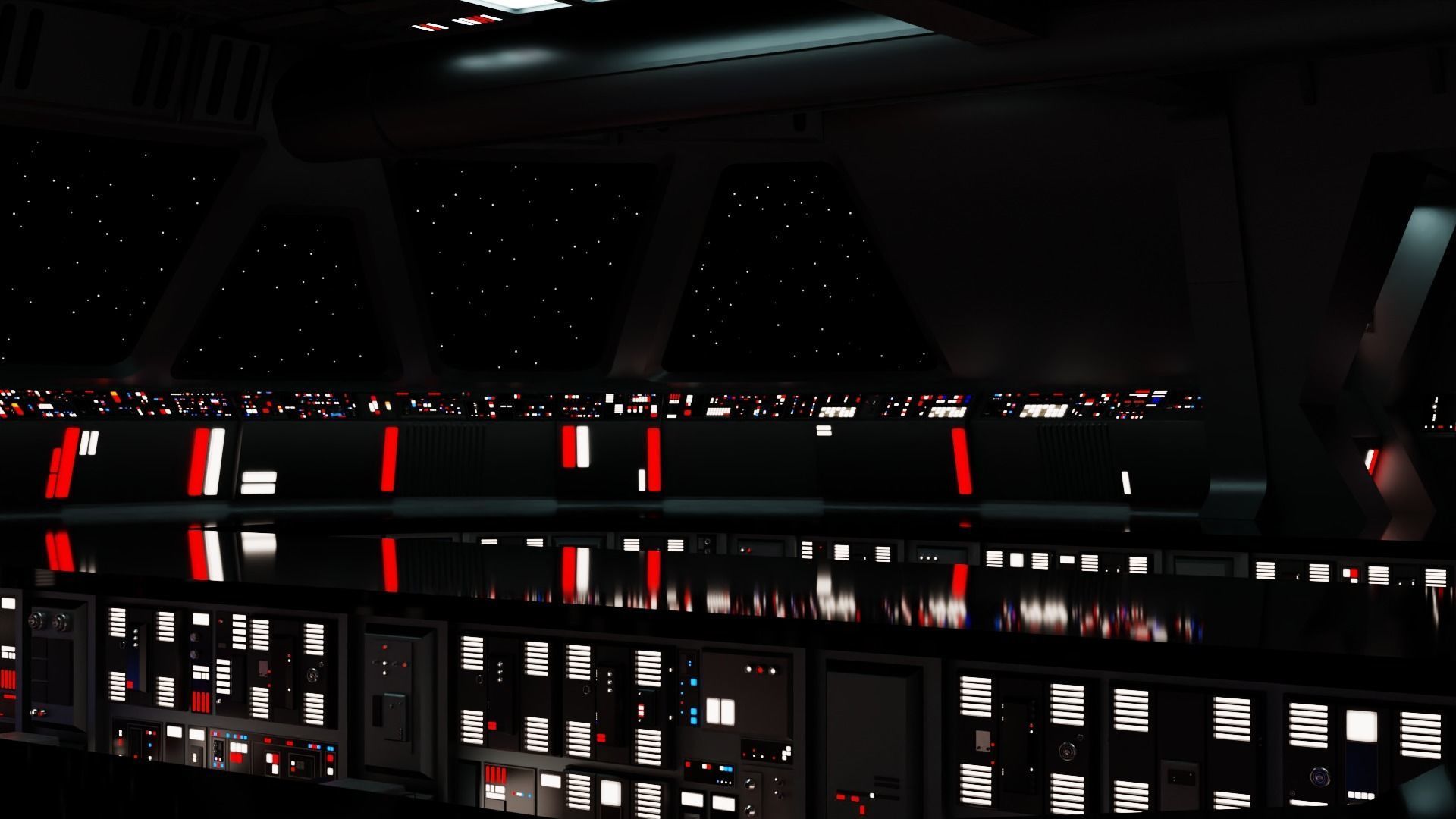 Imperial Star Destroyer Command Bridge 3D model_13
