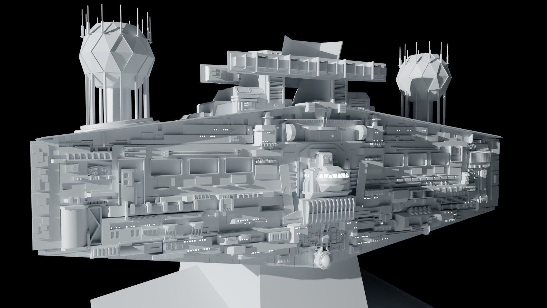 Imperial Star Destroyer Command Bridge 3D model_12