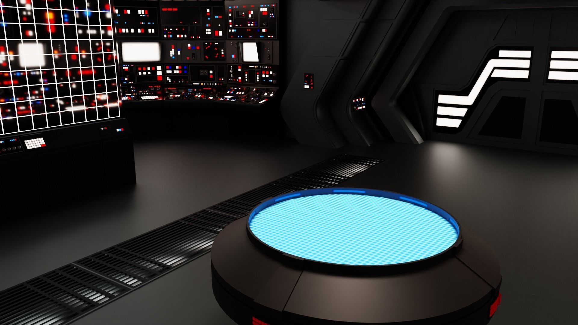 Imperial Star Destroyer Command Bridge 3D model_18