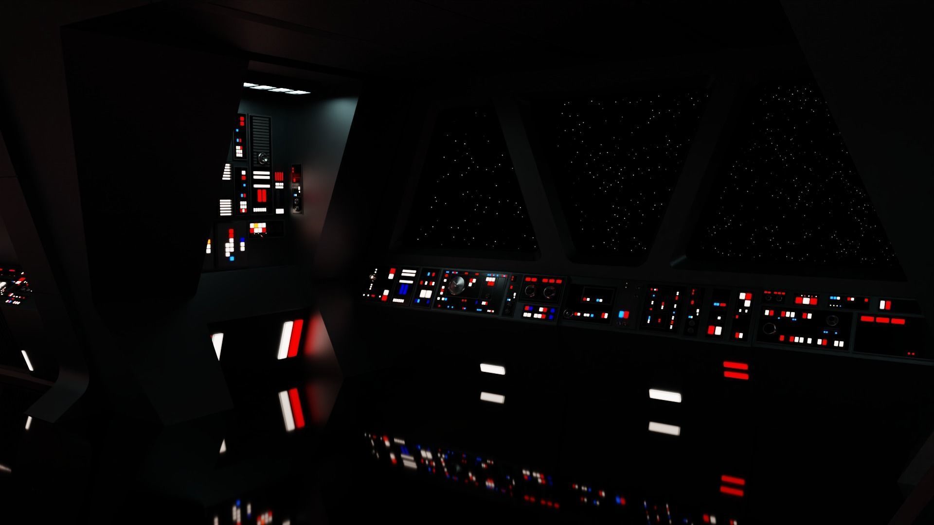 Imperial Star Destroyer Command Bridge 3D model_15