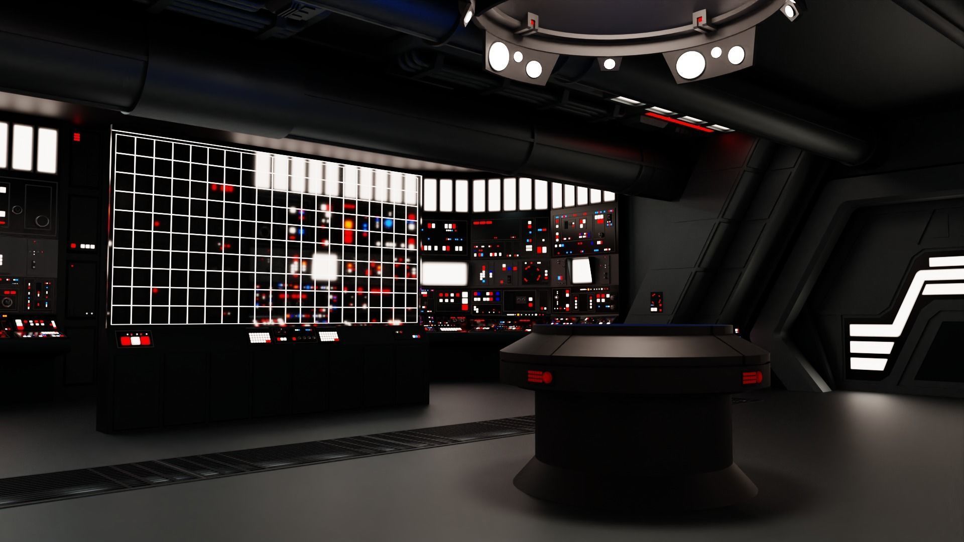 Imperial Star Destroyer Command Bridge 3D model_17