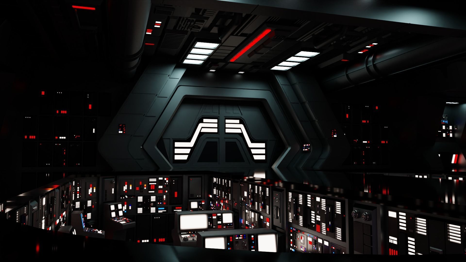 Imperial Star Destroyer Command Bridge 3D model_14