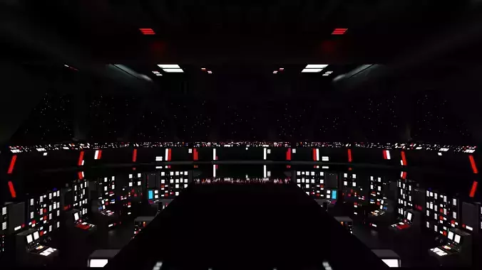 Imperial Star Destroyer Command Bridge 3D model Imperial Star Destroyer Command Bridge 3D model