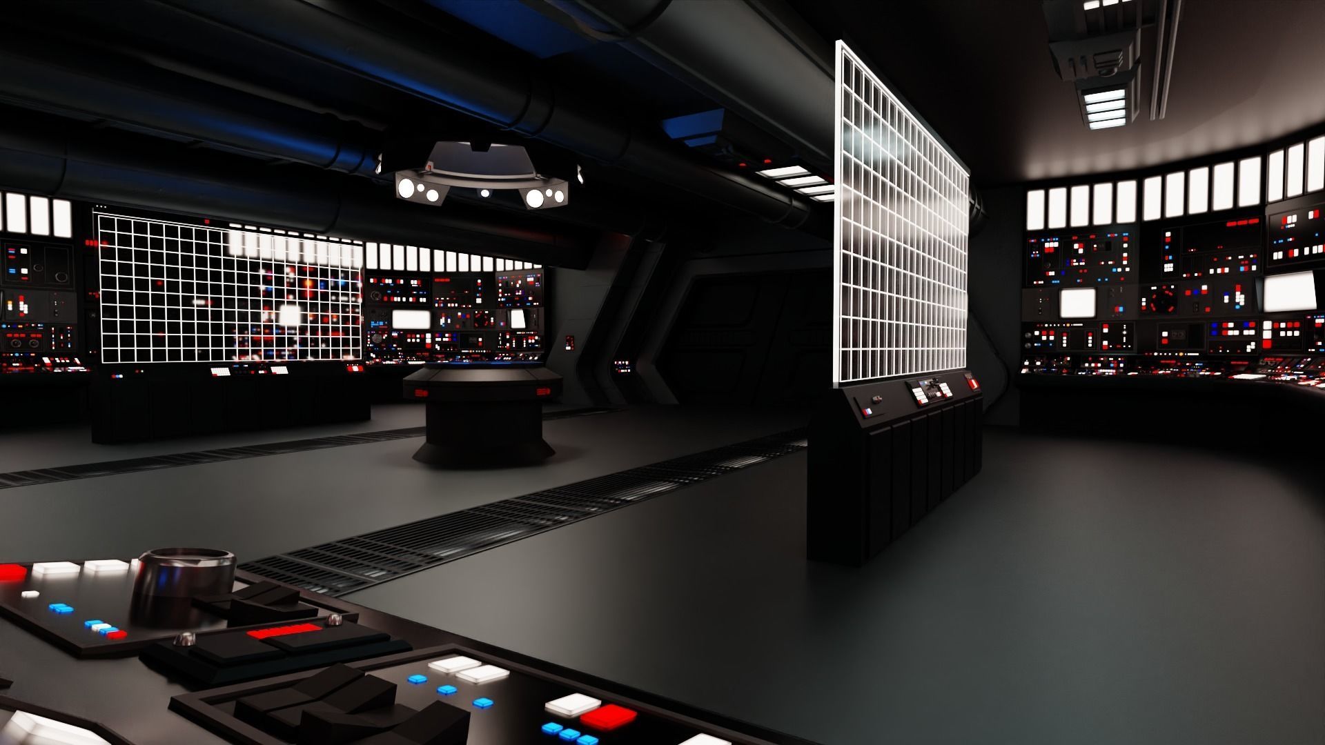 Imperial Star Destroyer Command Bridge 3D model_20