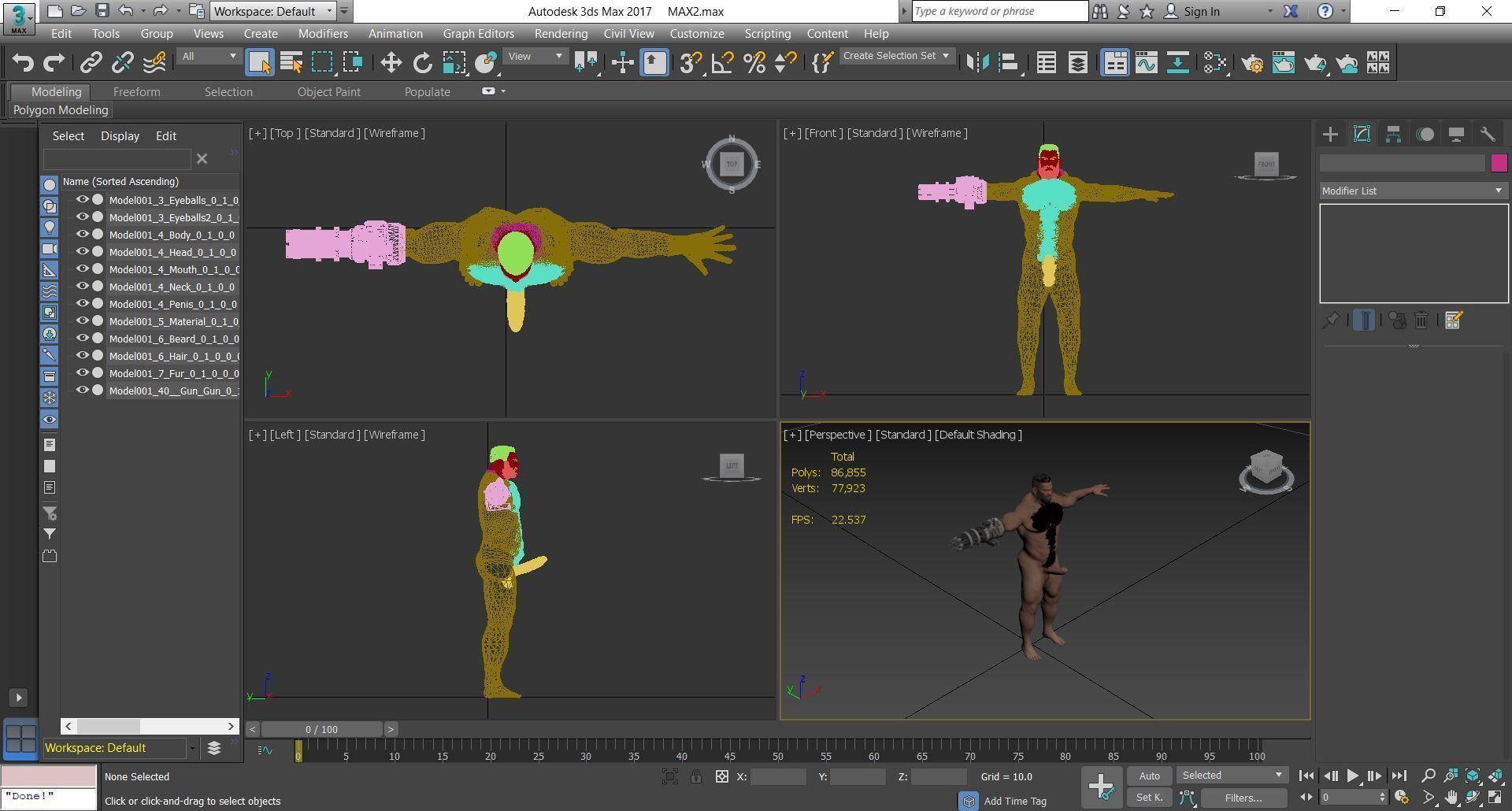 123 - Male Character  3D model_11