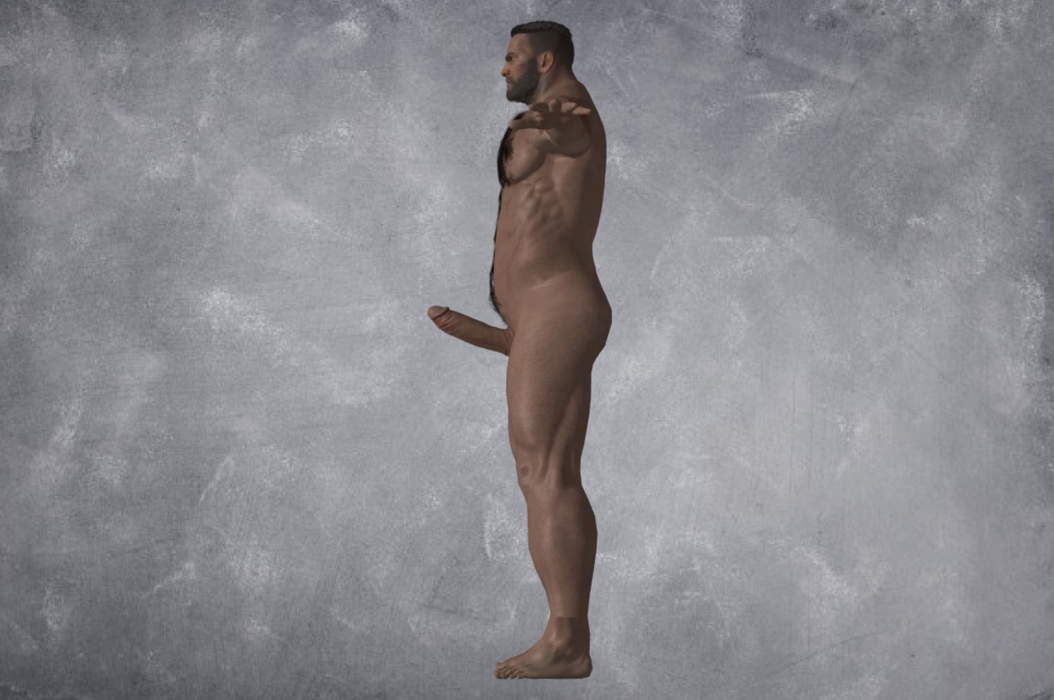 123 - Male Character  3D model_6