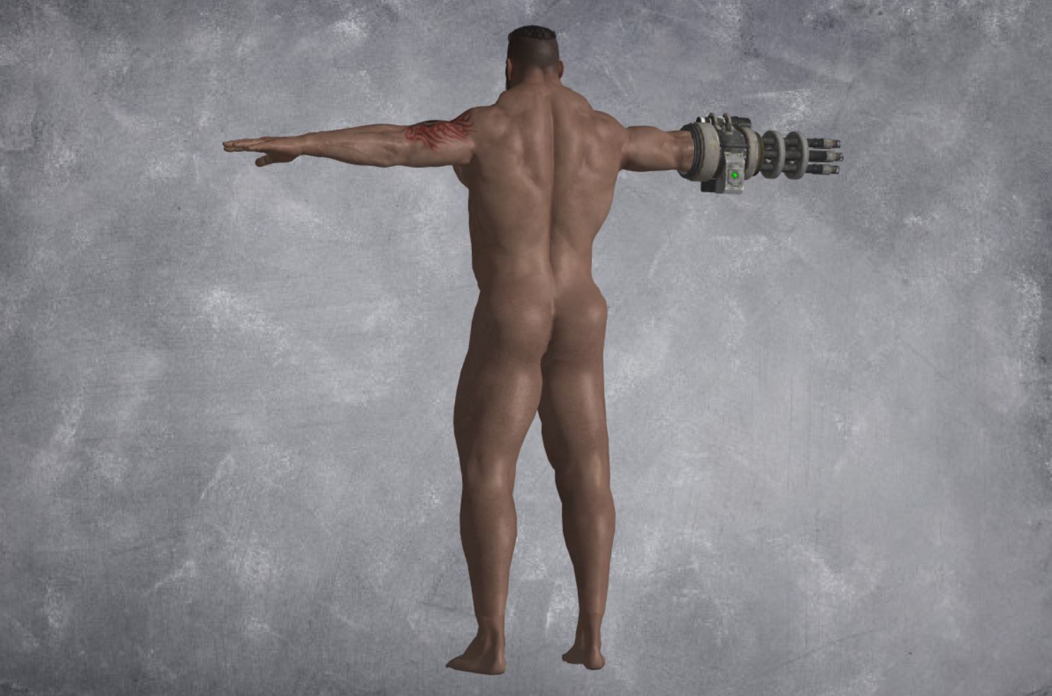 123 - Male Character  3D model_7