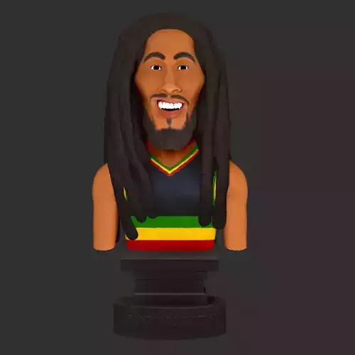 Bob Marley Caricature 3D print model