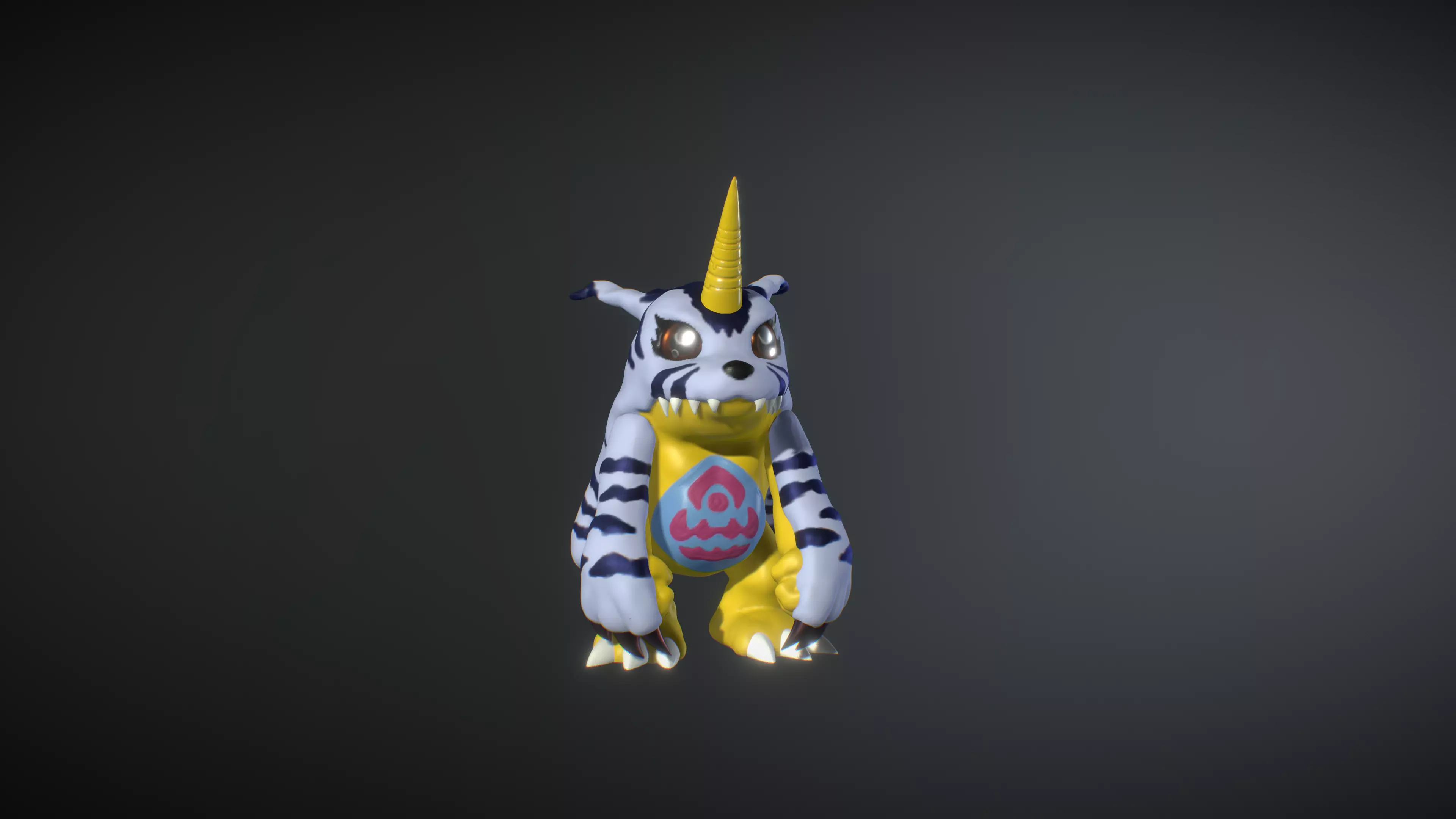 DIGIMON GABUMON figure 3d print  3D print model_0