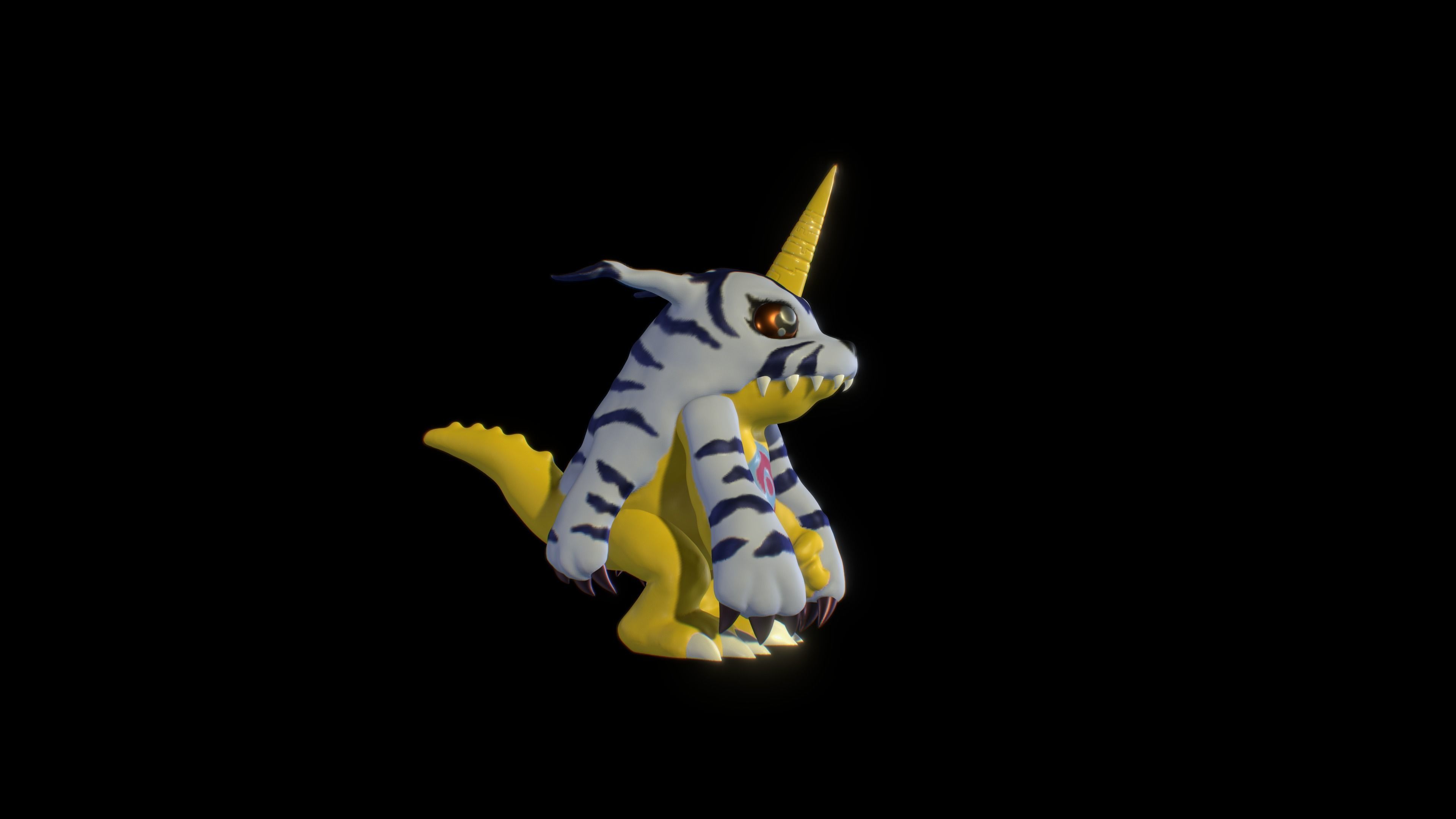 DIGIMON GABUMON figure 3d print  3D print model_2