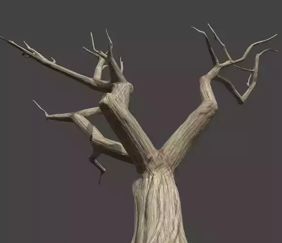 Dead Tree  Low-poly 3D model