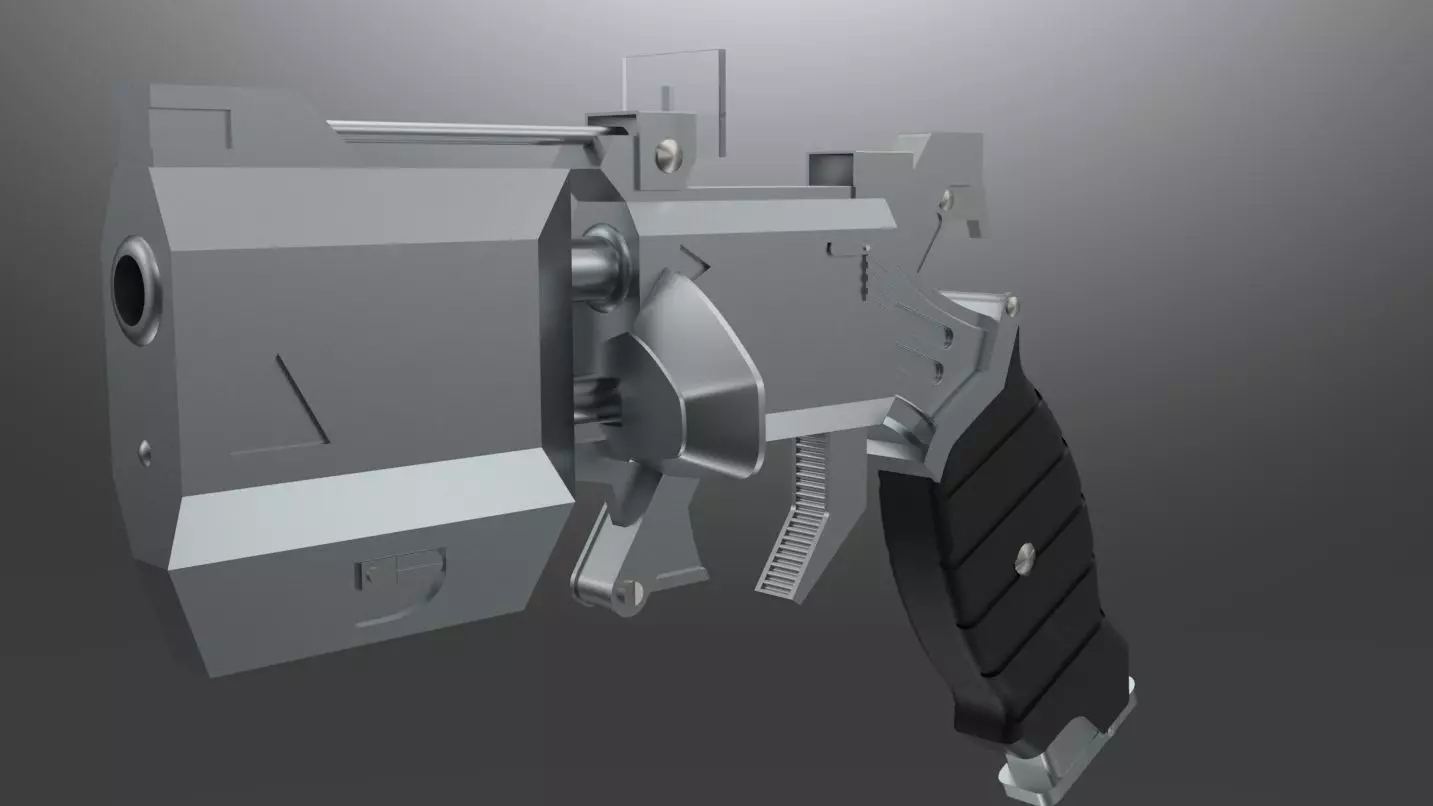 Kaito kid cards gun Free 3D model_0