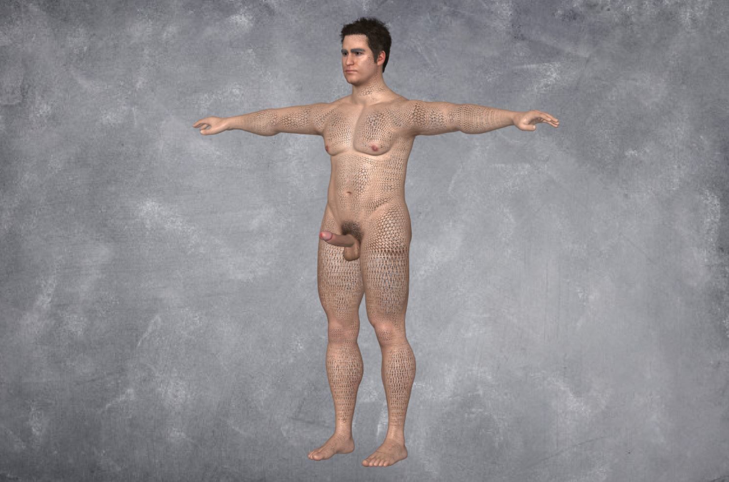 124 - Male Character  3D model_2