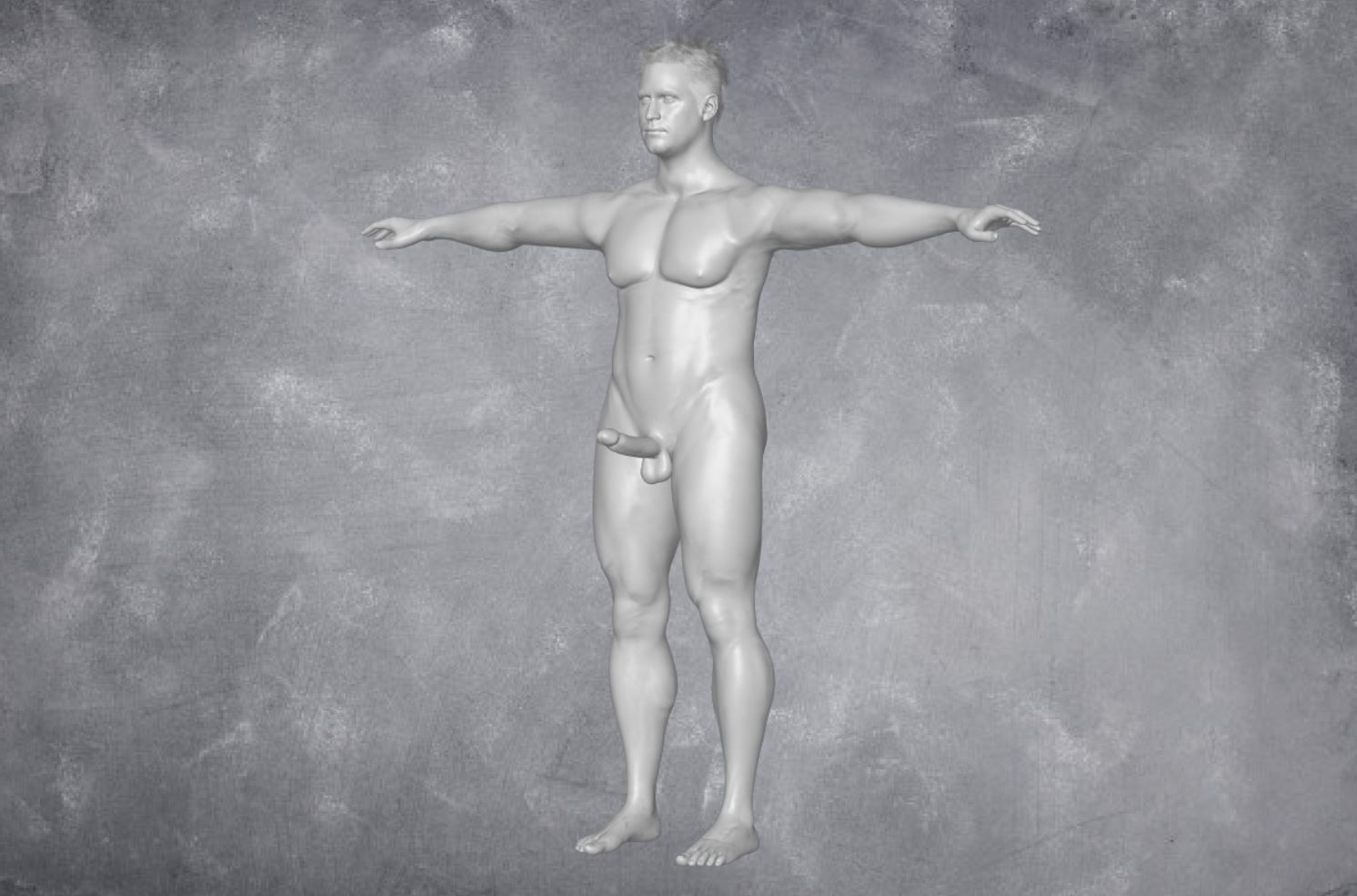 124 - Male Character  3D model_3
