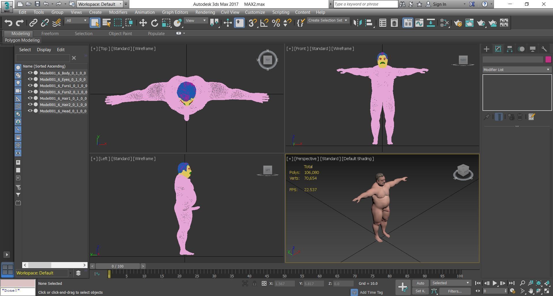 125 - Male Character  3D model_11