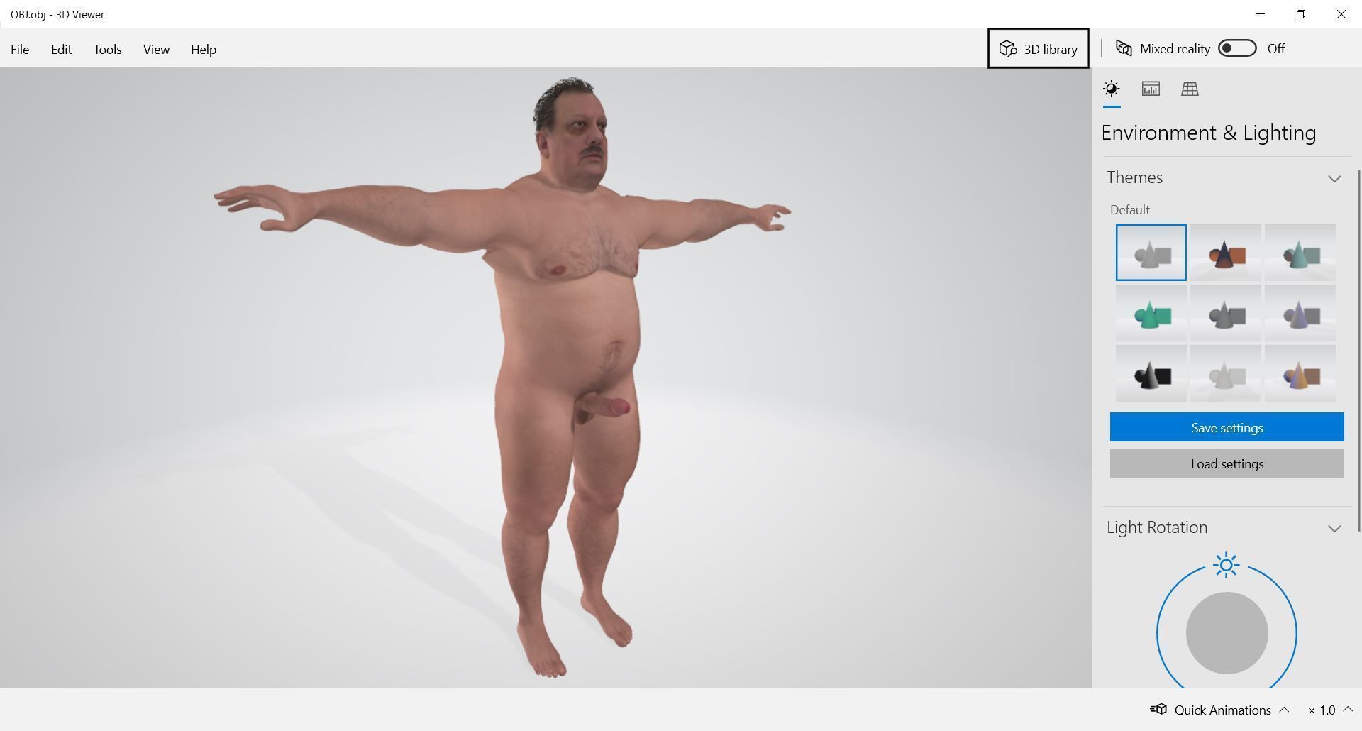 125 - Male Character  3D model_8