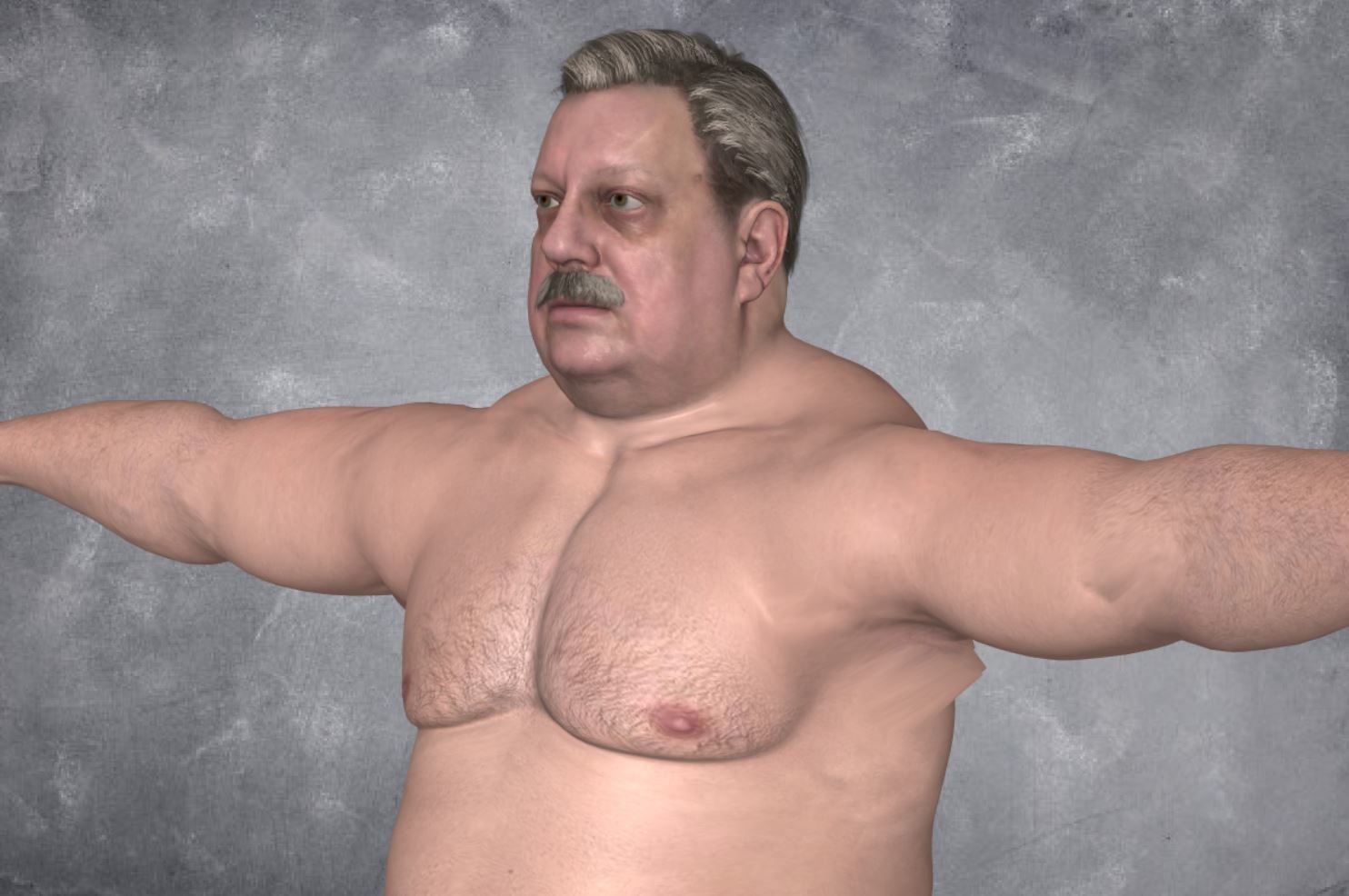 125 - Male Character  3D model_4