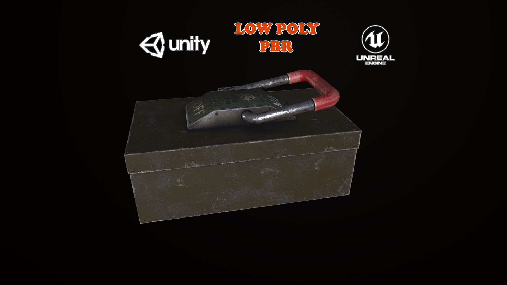 3D model Industrial Power On - Off Switch VR / AR / low-poly | CGTrader