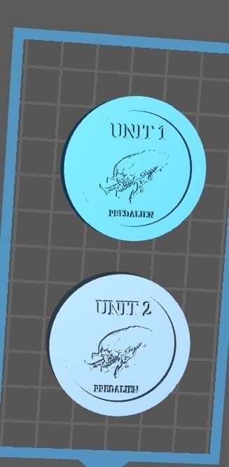 AvP Unleashed wargame Custom Stalk Markers 3D print model_6