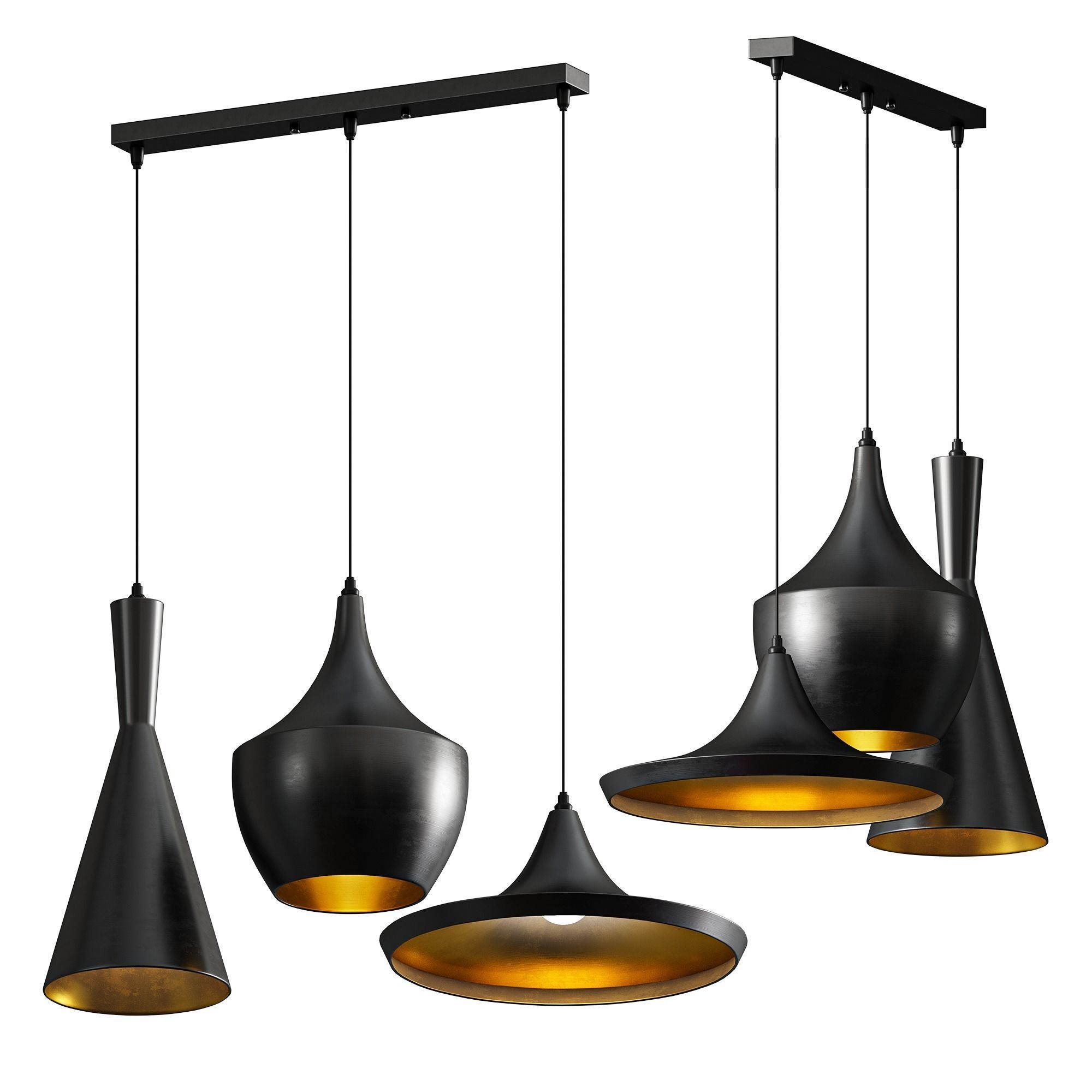 NORDIC LOFT MODERN STYLE PENDANT LIGHTS LAMP 3D model_1