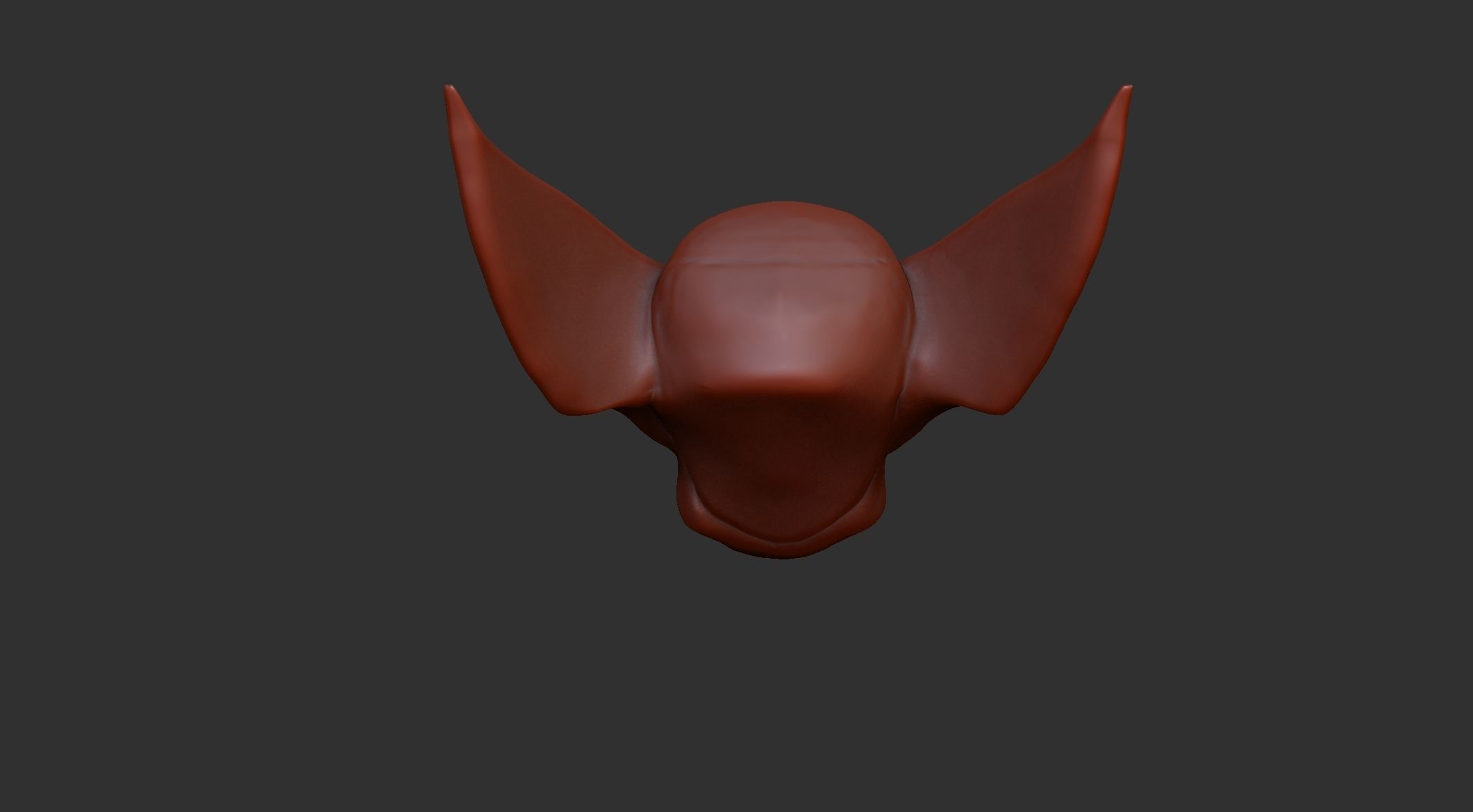 Wolverine masked head 3D model_4