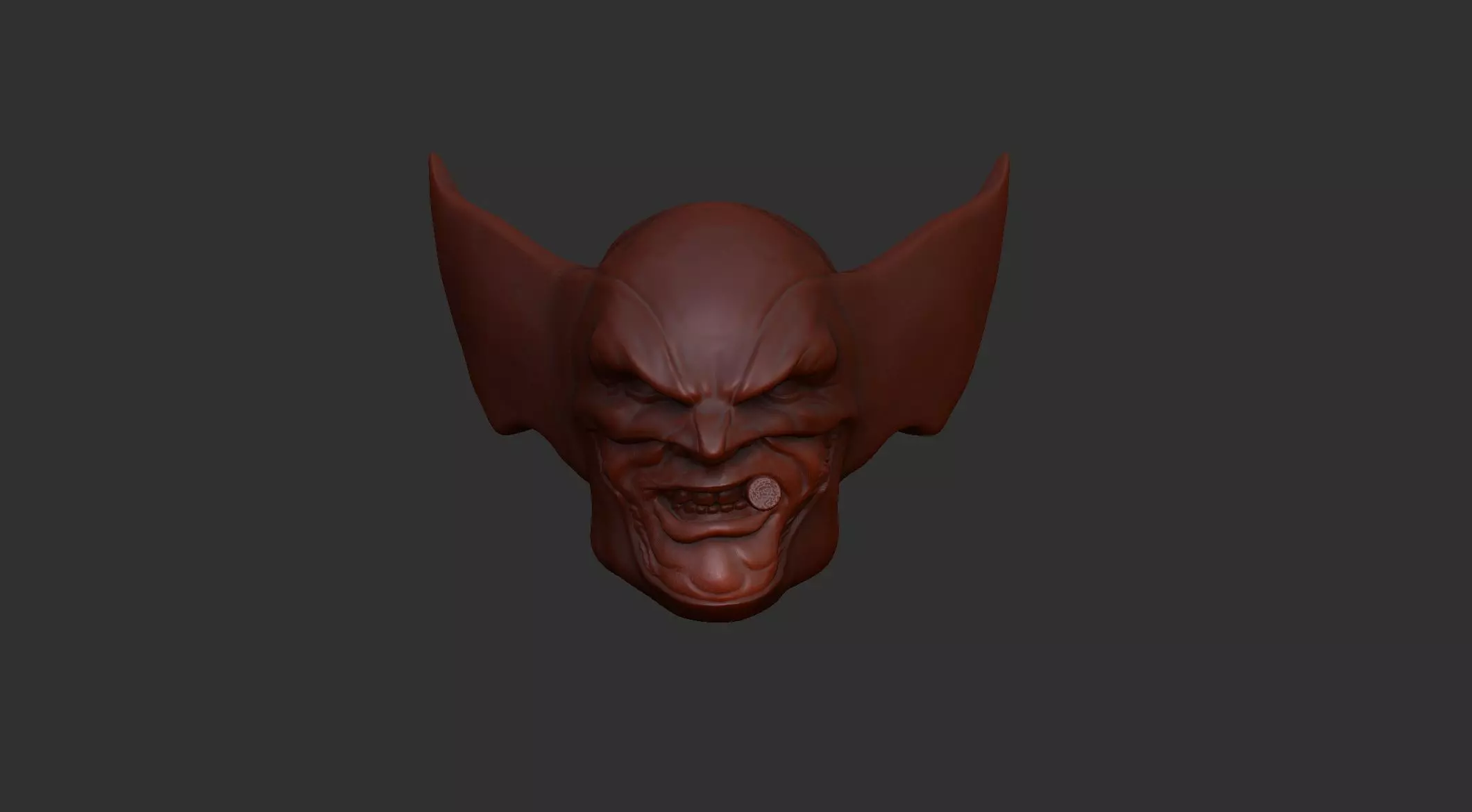 Wolverine masked head 3D model_0