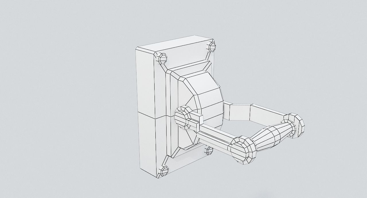 Industrial Power On - Off Switch2 Low-poly 3D model_7