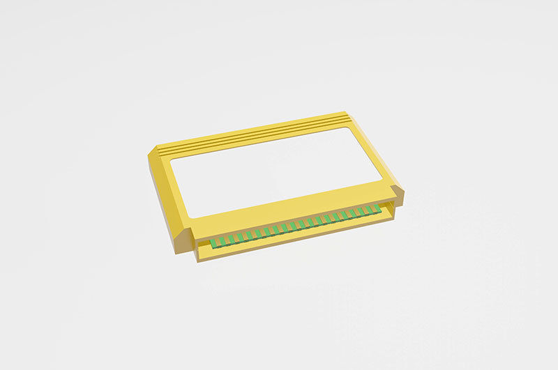 Video Game Cartridge Famicom Low-poly 3D model_24