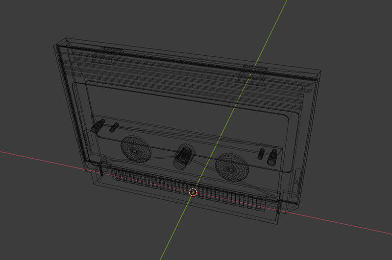 Video Game Cartridge Famicom Low-poly 3D model_23