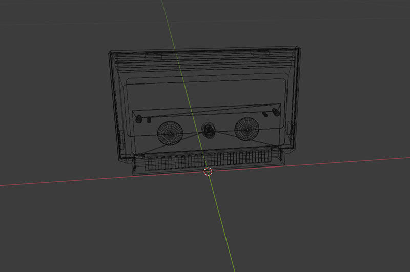 Video Game Cartridge Famicom Low-poly 3D model_15