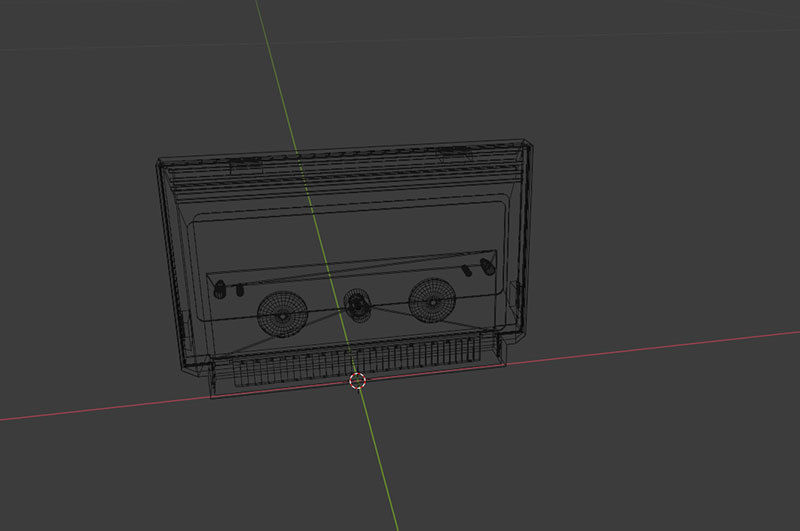 Video Game Cartridge Famicom Low-poly 3D model_18