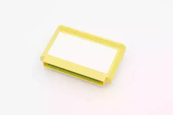 Video Game Cartridge Famicom Low-poly 3D model