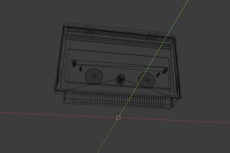 Video Game Cartridge Famicom Low-poly 3D model_16