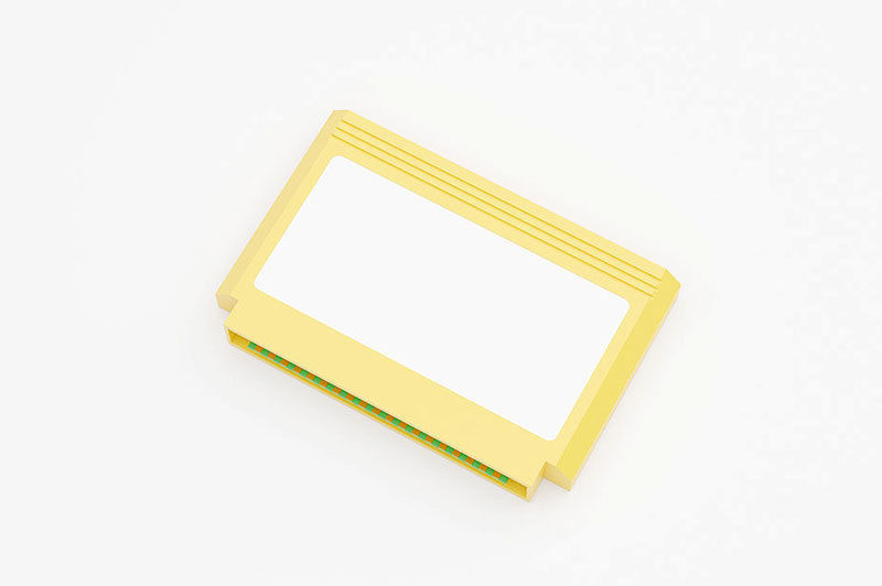 Video Game Cartridge Famicom Low-poly 3D model_6