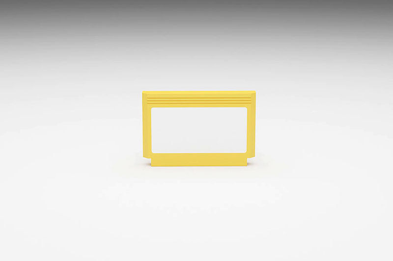 Video Game Cartridge Famicom Low-poly 3D model_3