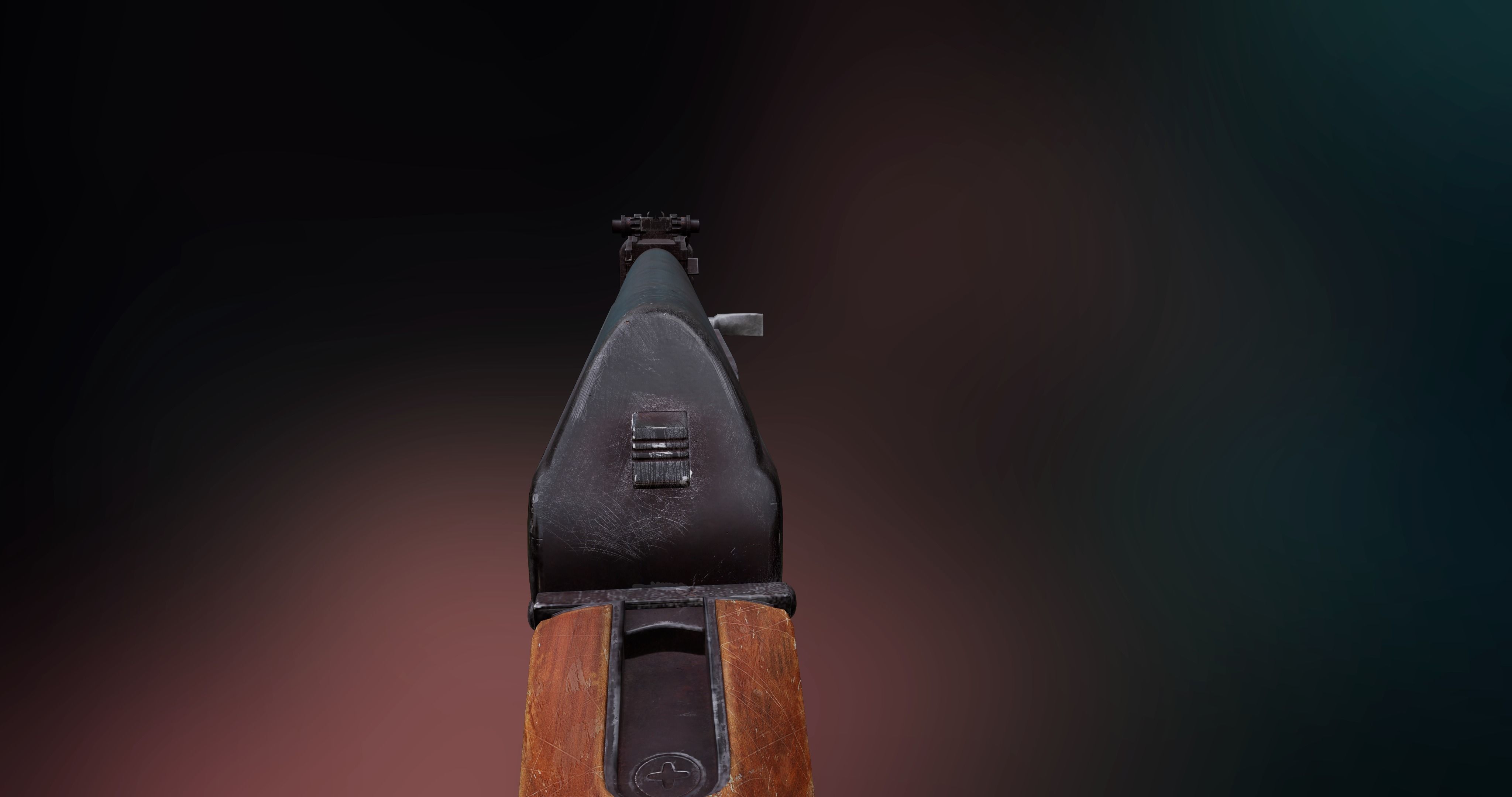 AK 47 Low-poly 3D model_6