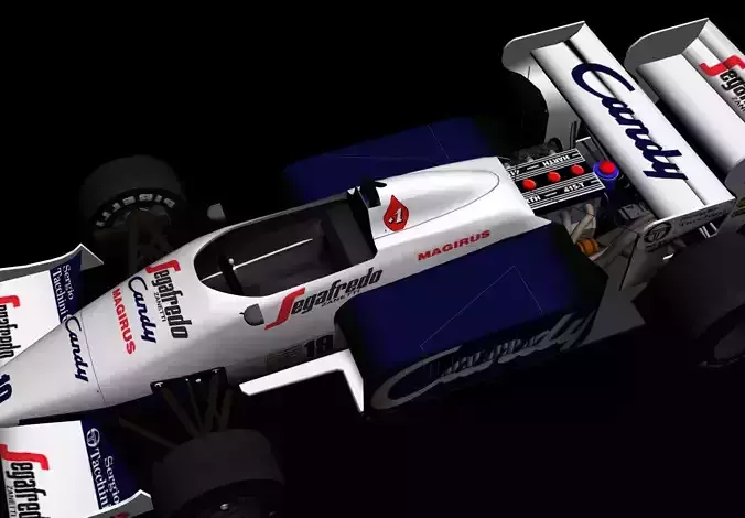 3d model toleman senna tg184 f1 1984