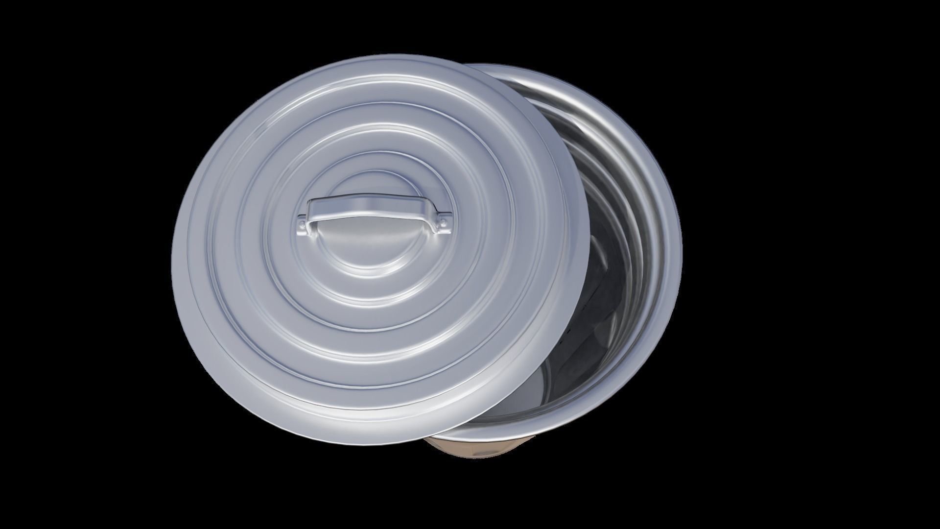 Dustbin metal canister 3D model_1