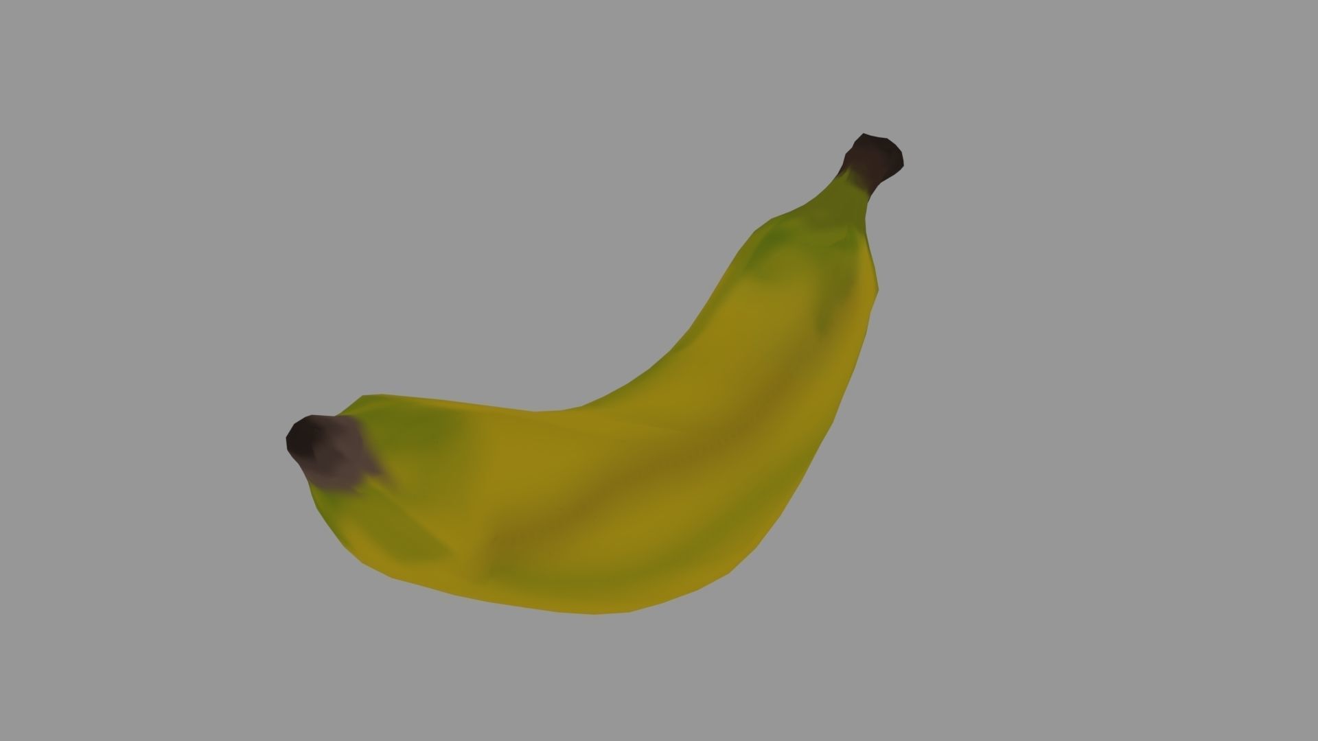 Low-Poly Banana Free 3D model_2