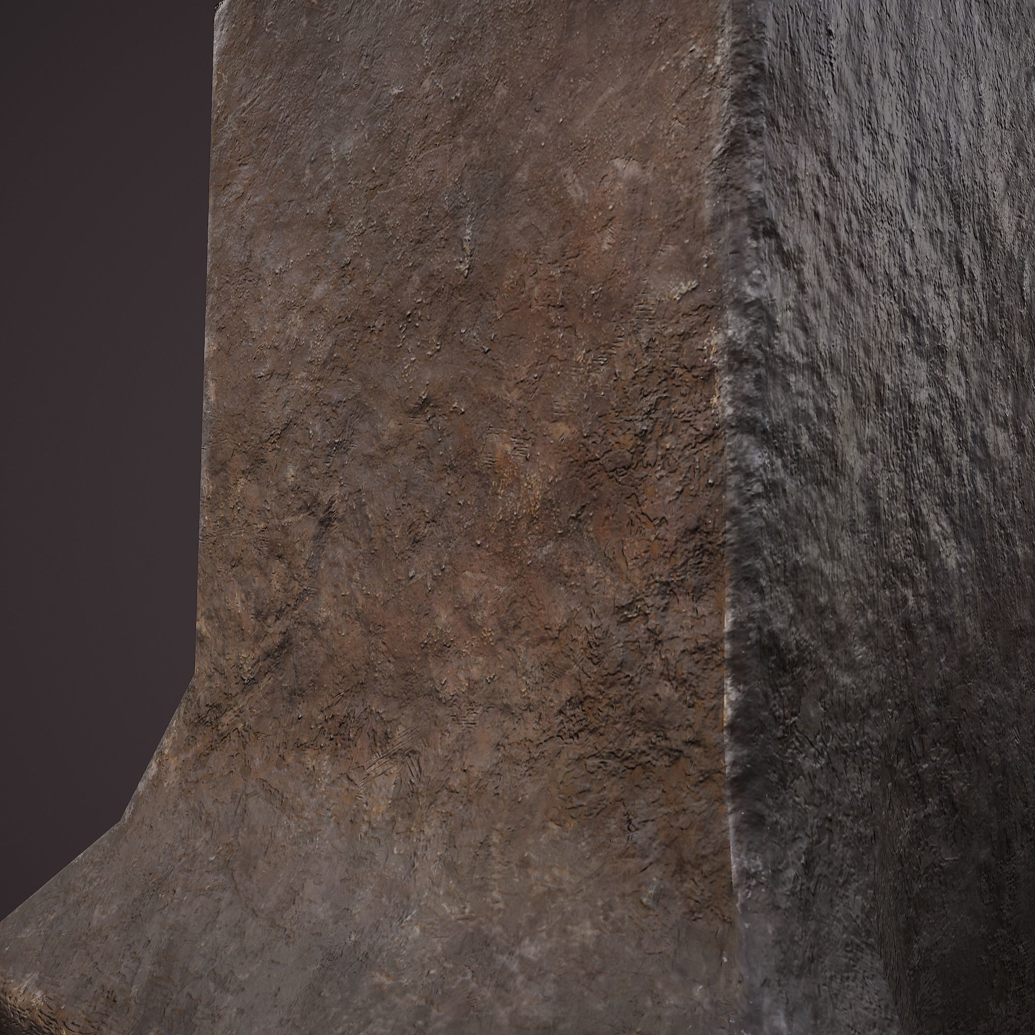  Medieval Blacksmith Large Anvil  Low-poly 3D model_13