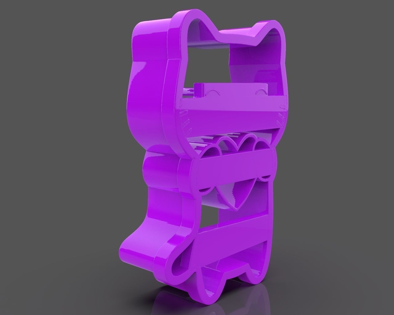 Lovely Cat Cookie Cutter 3D print model_3