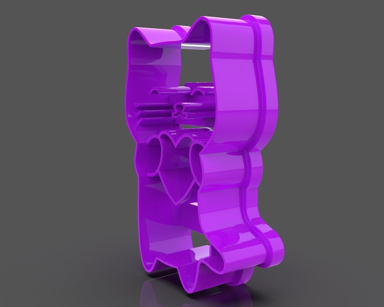 Lovely Cat Cookie Cutter 3D print model_2