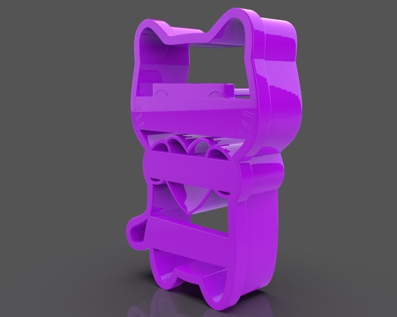 Lovely Cat Cookie Cutter 3D print model_4