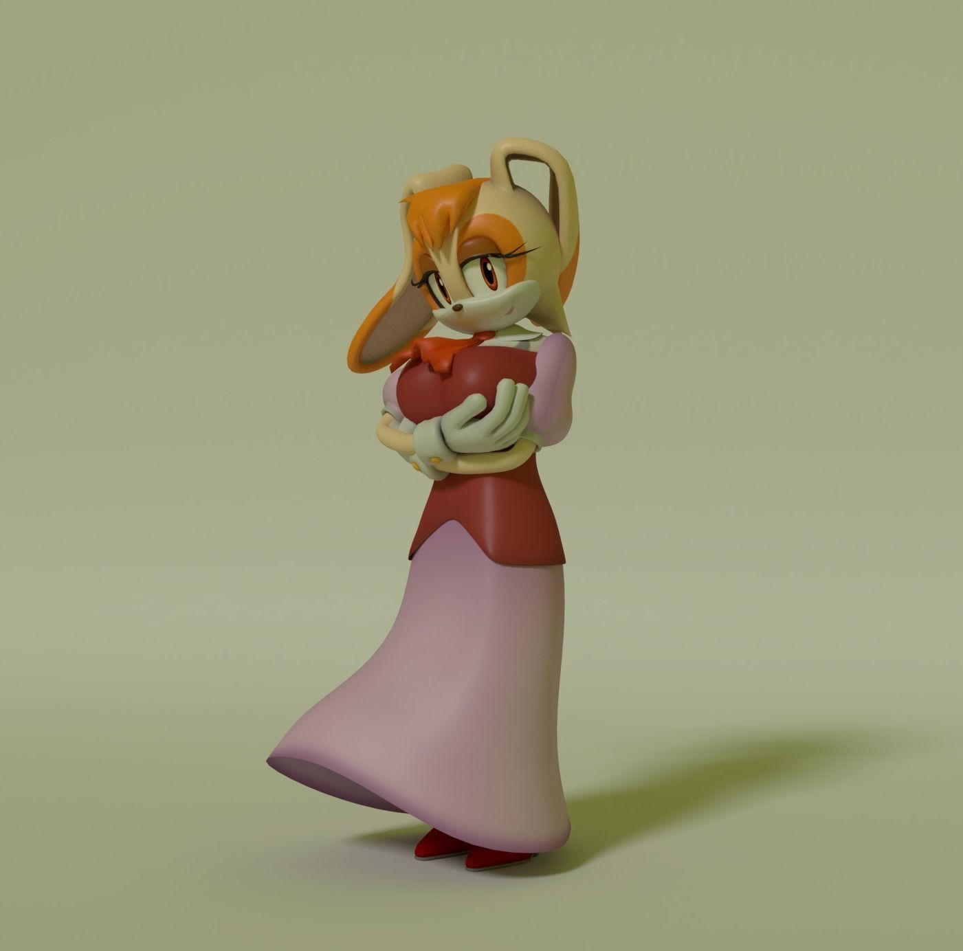 Vanilla the Rabbit Model 3D model_1