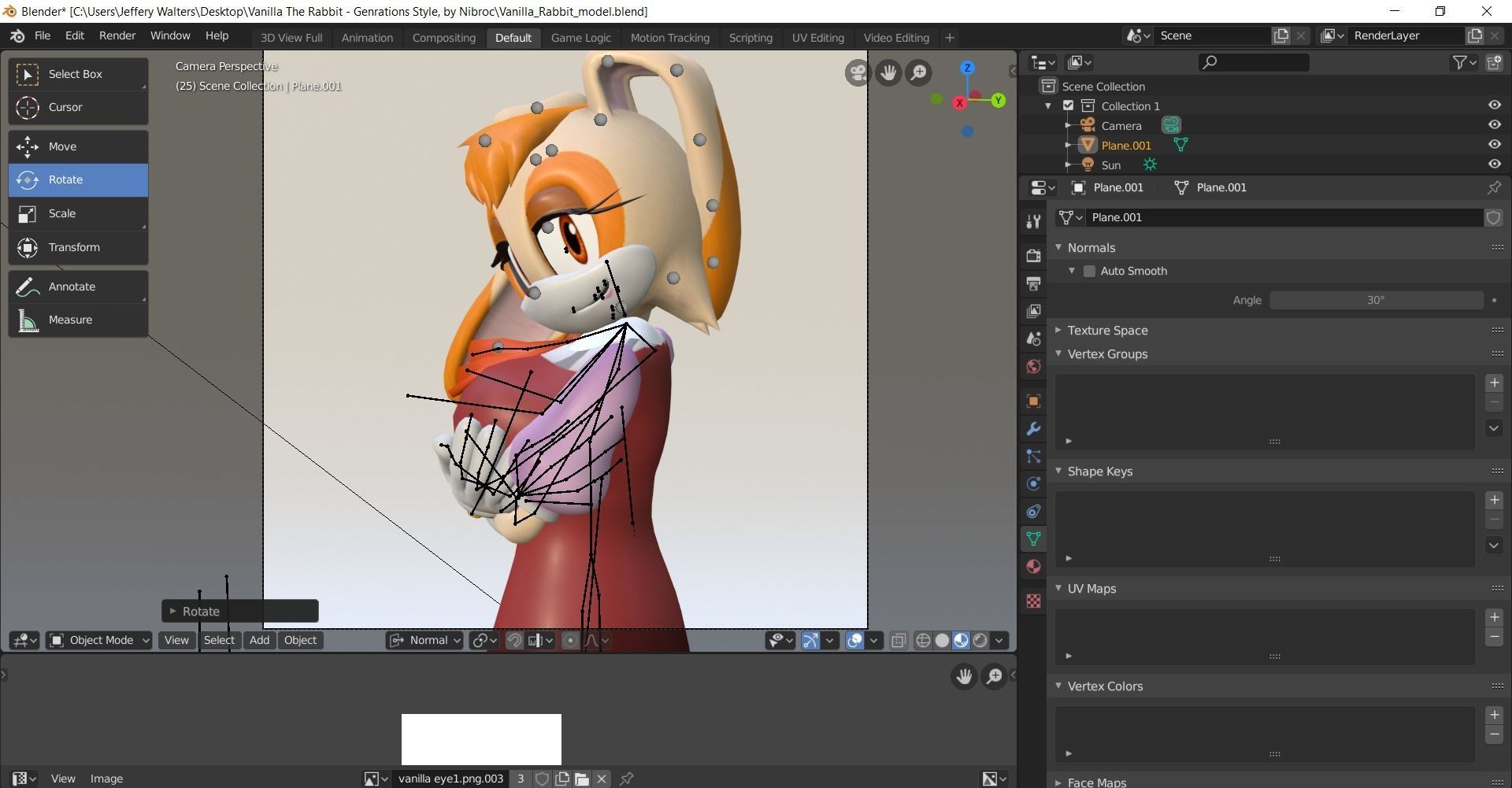 Vanilla the Rabbit Model 3D model_3