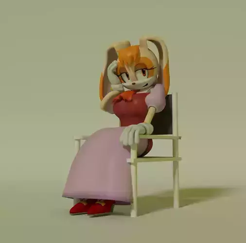 Vanilla the Rabbit Model 3D model