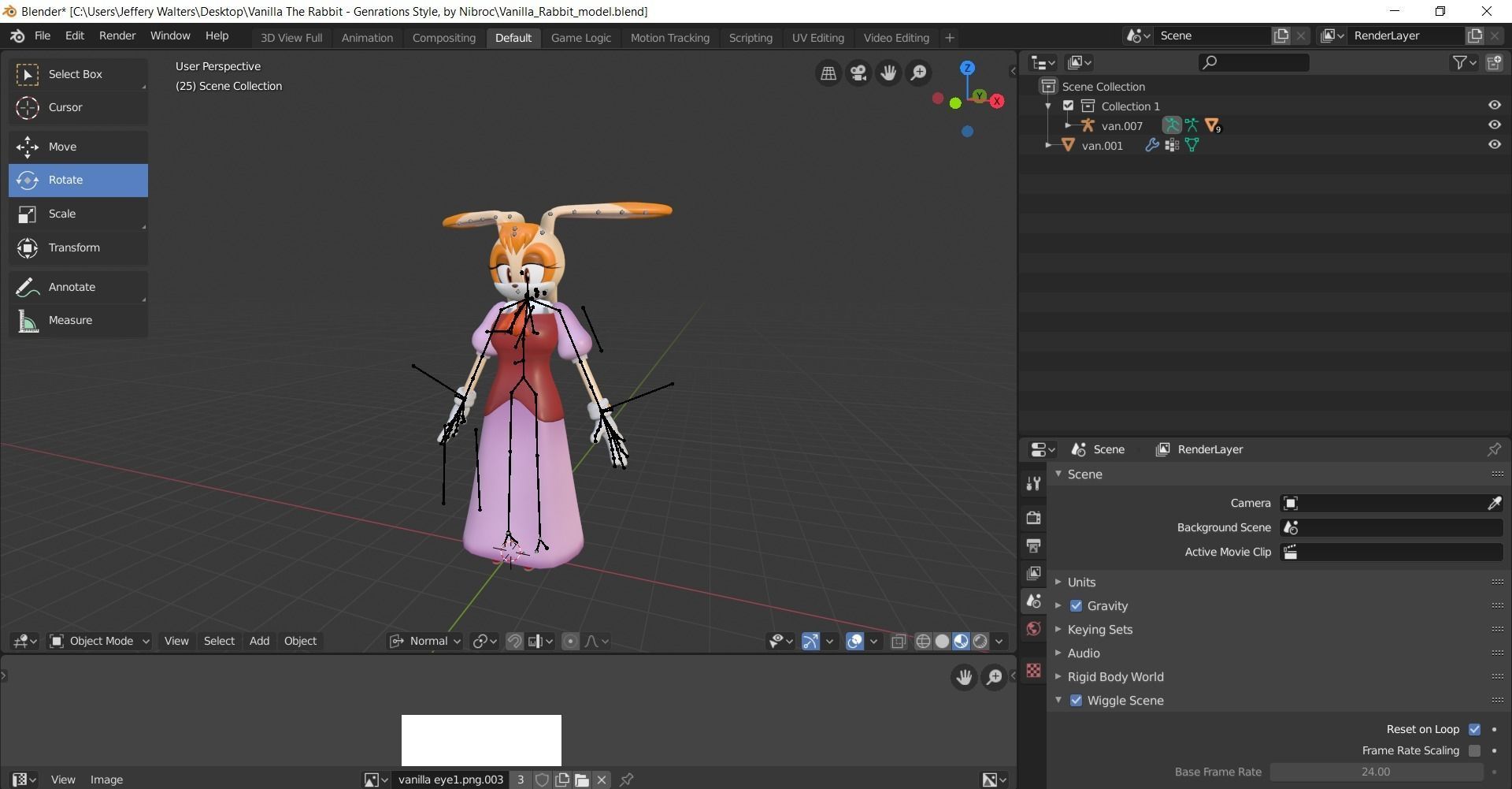 Vanilla the Rabbit Model 3D model_4