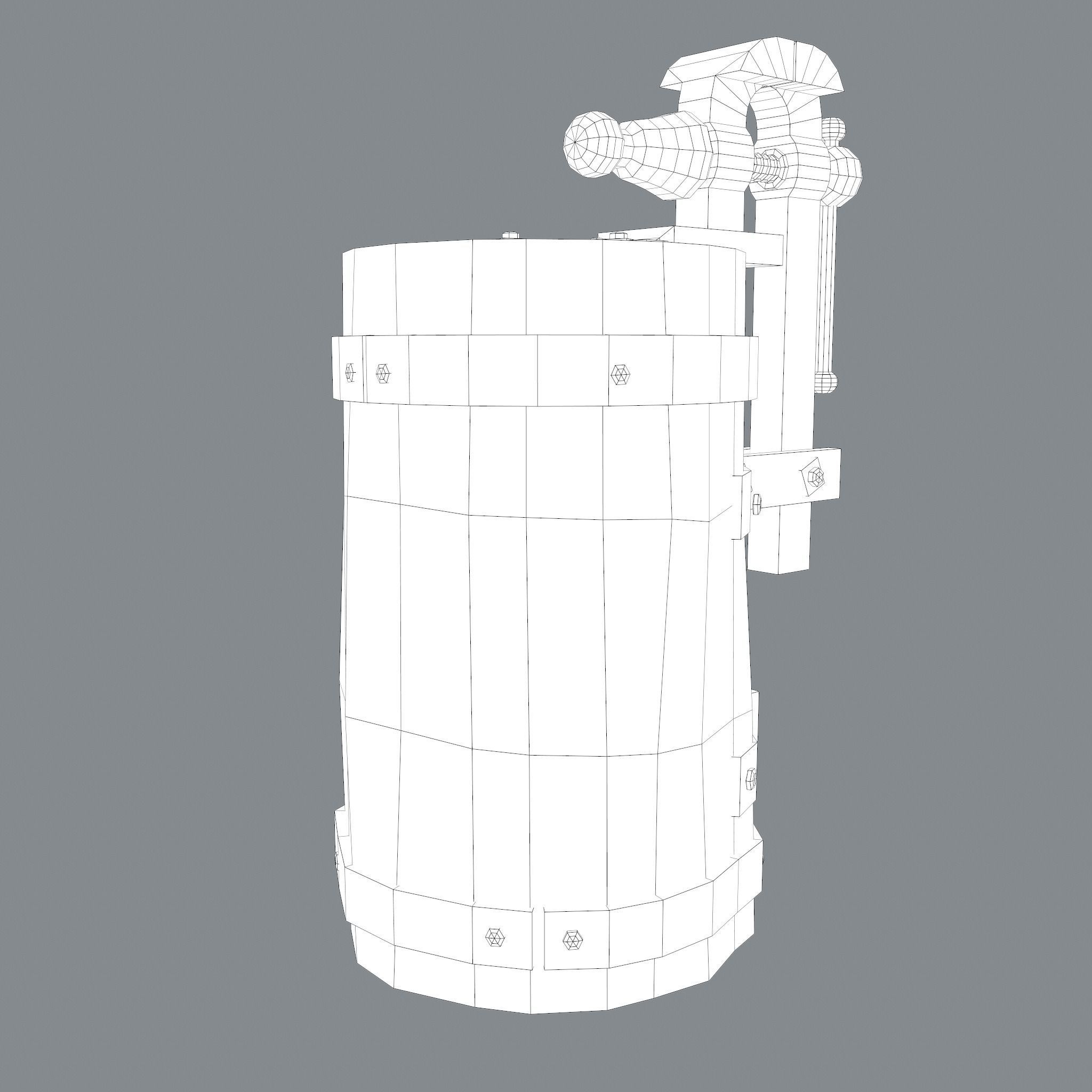 Medieval Blacksmith Vise  Free low-poly 3D model_43